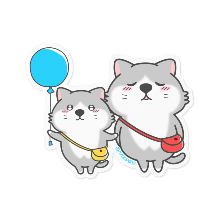 ステッカー - 100 x 100 (mm)白