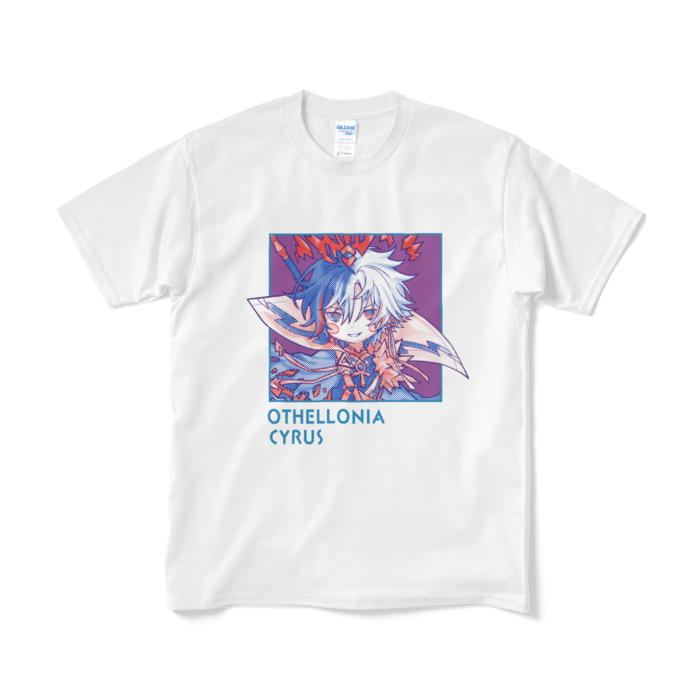 ちびキャラ「皇帝サイラス」デザインTシャツ（M/ホワイト）