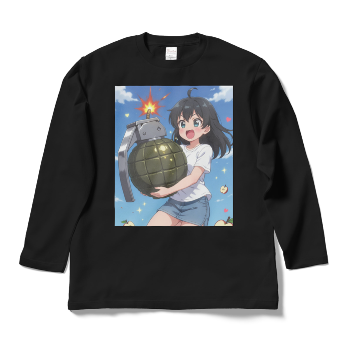 ロングスリーブTシャツ - L - ブラック