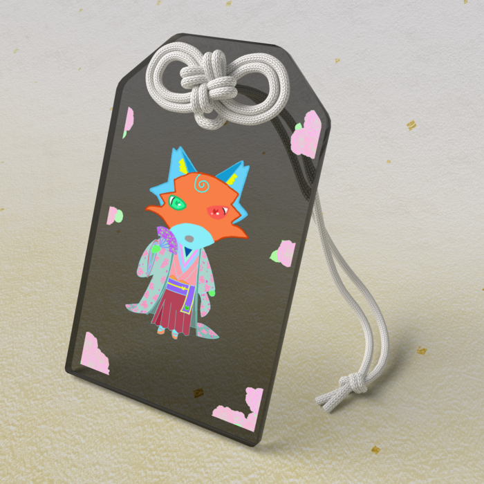 アクリルお守り - 50 × 80mm