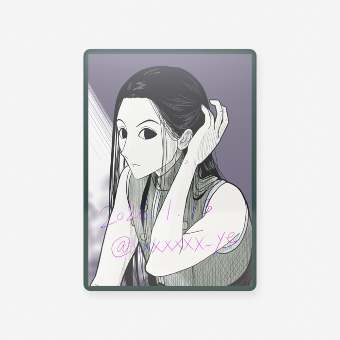 髪かきあげ（63 × 88mm）