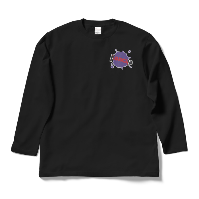 Koncua:ロングTシャツ - L - ブラック