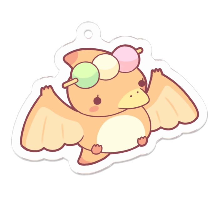 アクリルキーホルダー（コーティング） - 50 x 50 (mm)