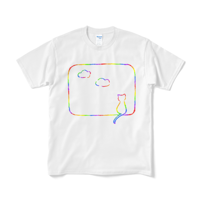 Tシャツ(カラフル) - M - ホワイト