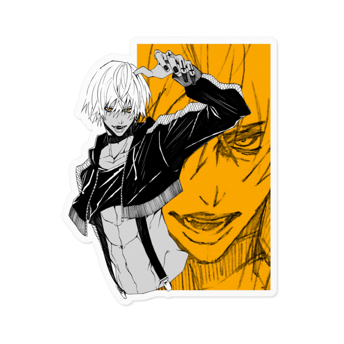 ステッカー - 100 x 100 (mm)ホワイト