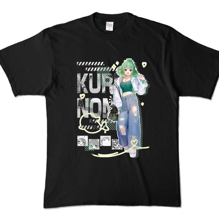 カラーTシャツ - XL - ブラック (濃色)