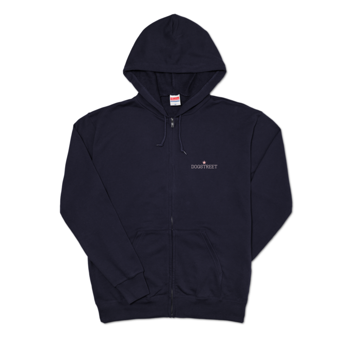 ジップパーカー - XL - ネイビー