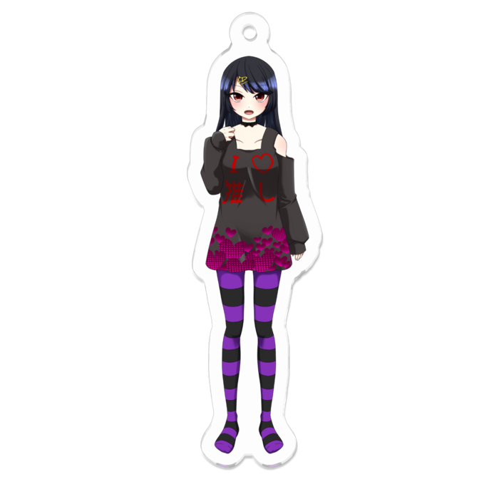 アクリルキーホルダー（コーティング） - 70 x 70 (mm)