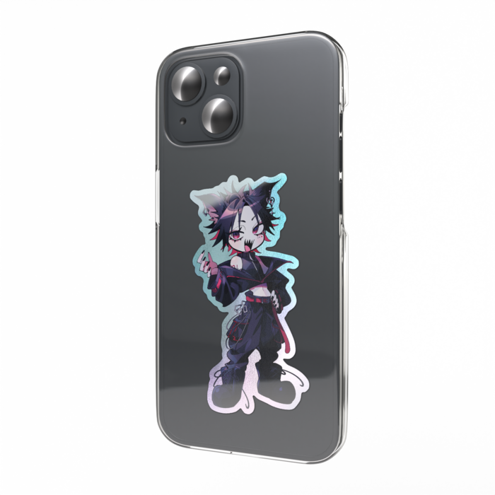 オーロラスマホステッカー - 縦