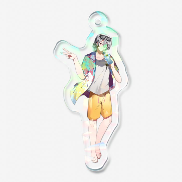 ホログラムアクリルキーホルダー - 50 × 50mm