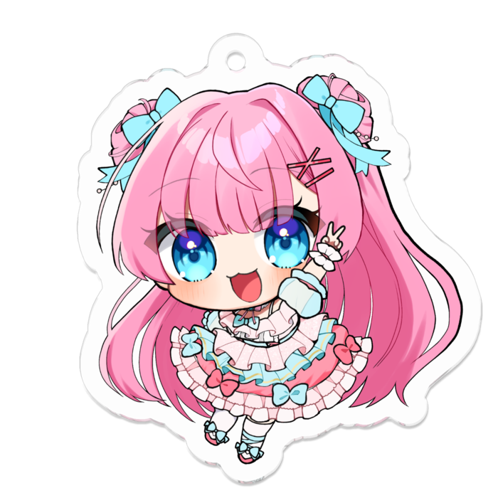 アクリルキーホルダー - 50 x 50 (mm)