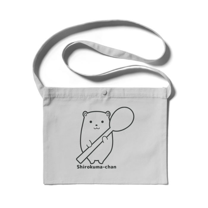 【グレー】サコッシュ - 300 x 230 (mm)(1)