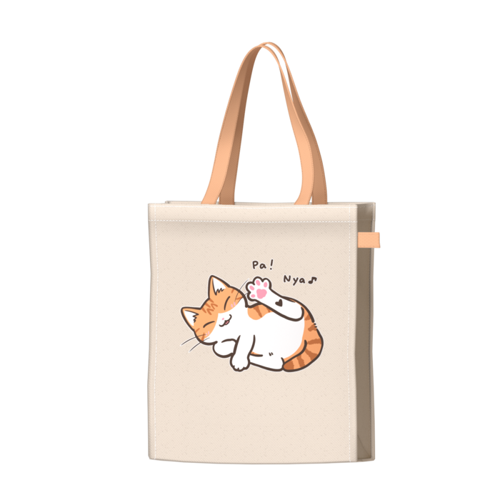 ツートンカラーバッグ - オレンジ - W34 × H41 × D14cm