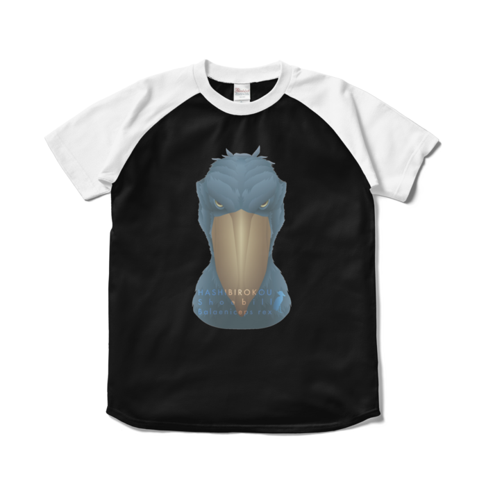 ラグランTシャツ - S - ブラック×ホワイト