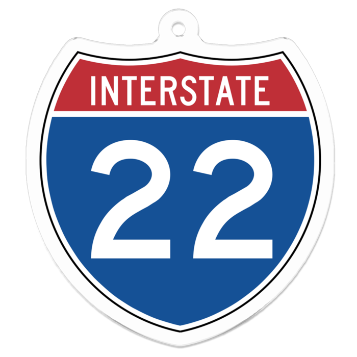 【アメリカ】INTERSTATE22 - 50 x 50 (mm)