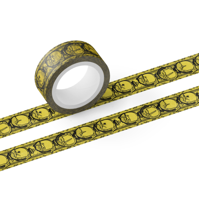 【黄】マスキングテープ - テープ幅 15mm