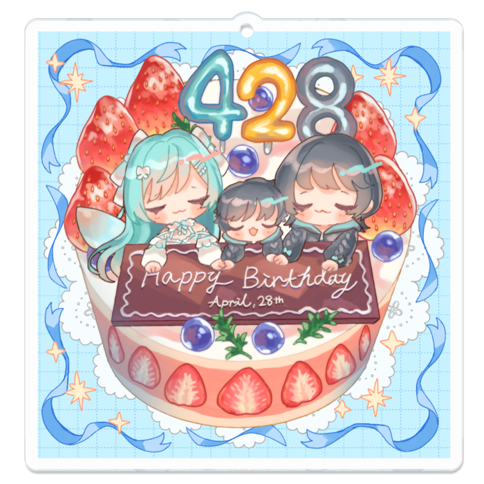 アクリルキーホルダー - 70 x 70 (mm)