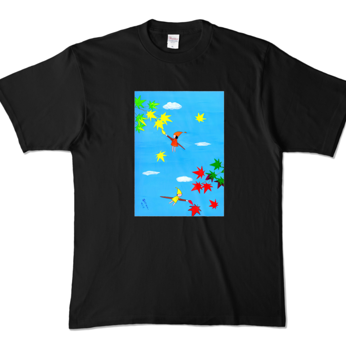 カラーTシャツ - XL - ブラック (濃色)