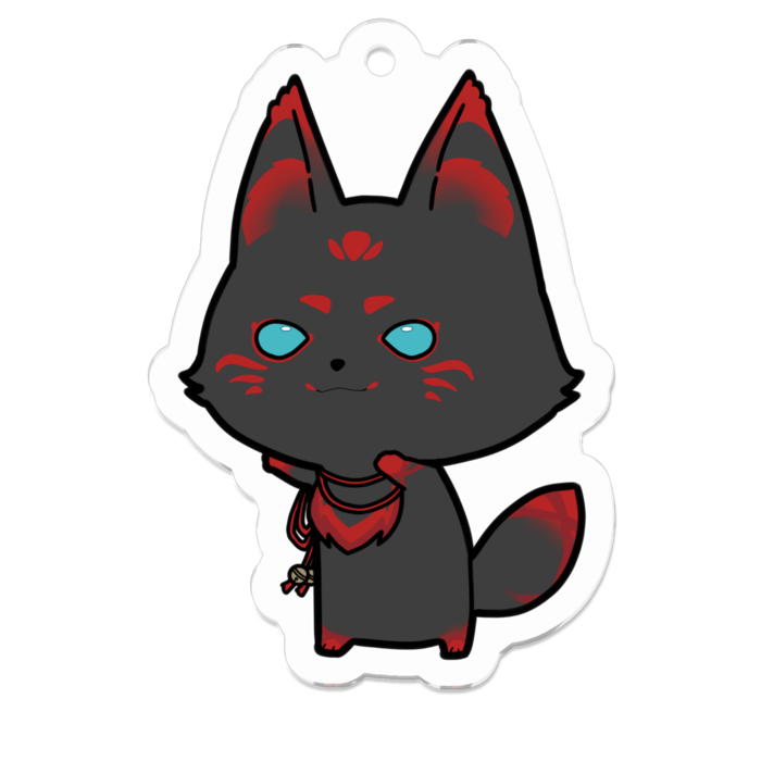 【アクリルキーホルダー - 50 x 50 (mm)】天目