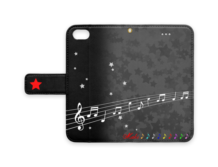 手帳型iPhoneケース - iPhone7 - ストラップ穴 あり