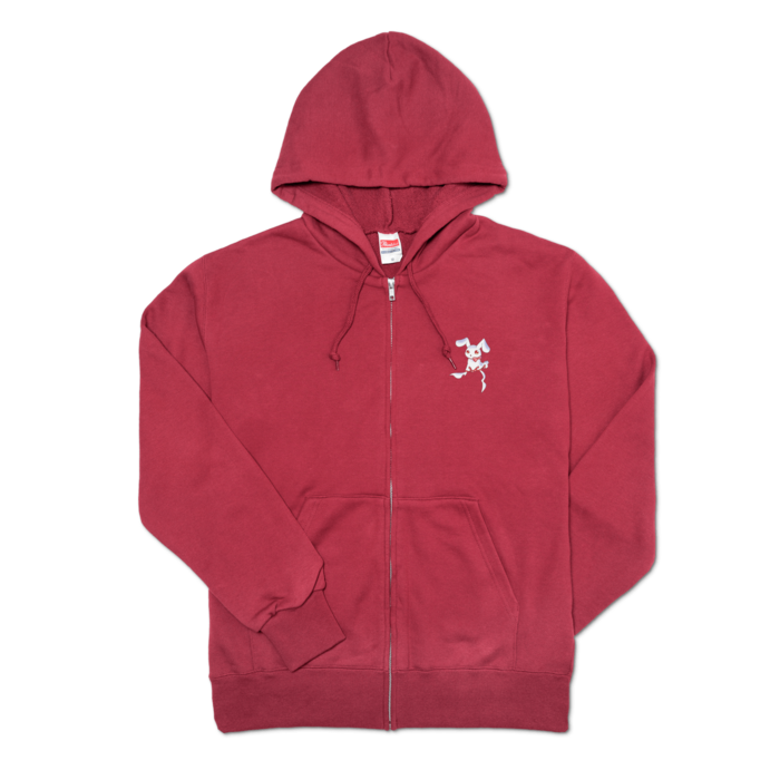 ジップパーカー - M - バーガンディ
