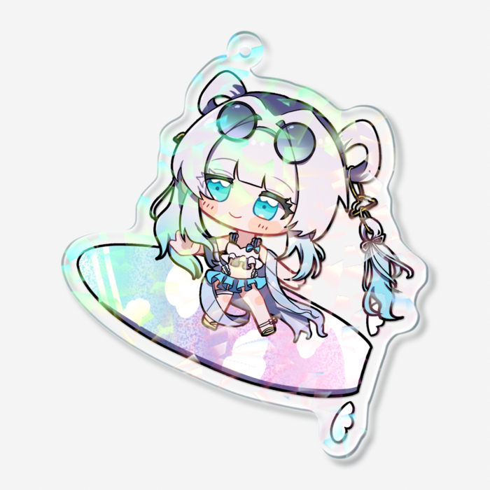 ホログラムアクリルキーホルダー - 70 × 70mm