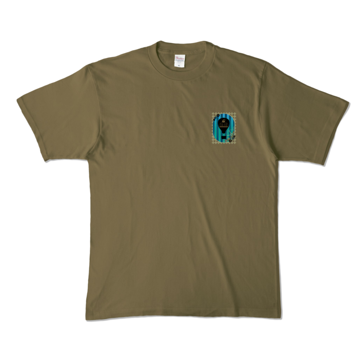 カラーTシャツ - XL - オリーブ (濃色)