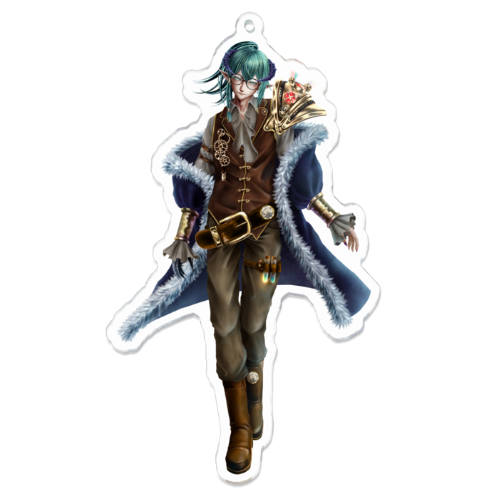 アクリルキーホルダー（コーティング） - 100 x 100 (mm)