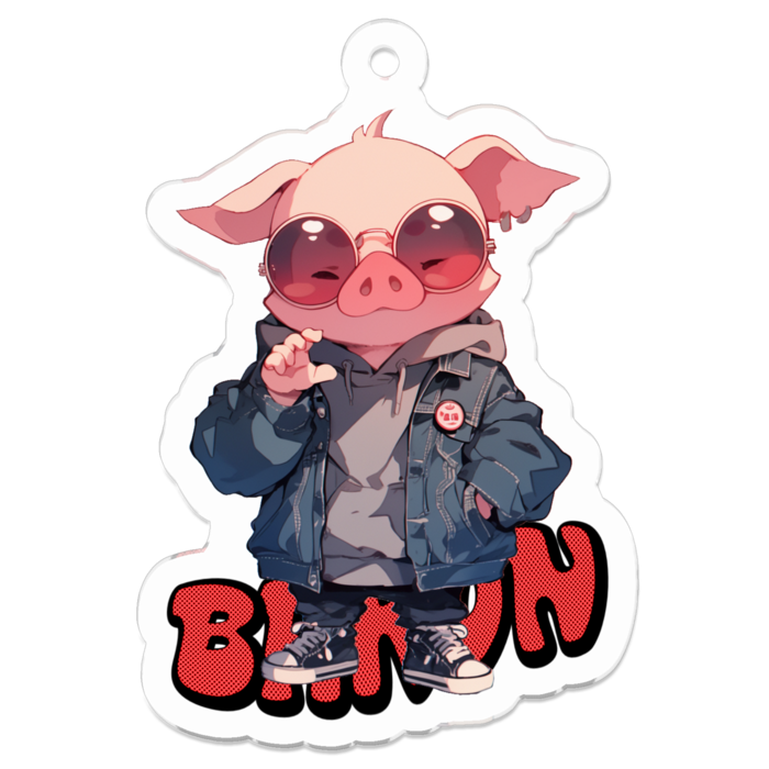 アクリルキーホルダー - 50 x 50 (mm)