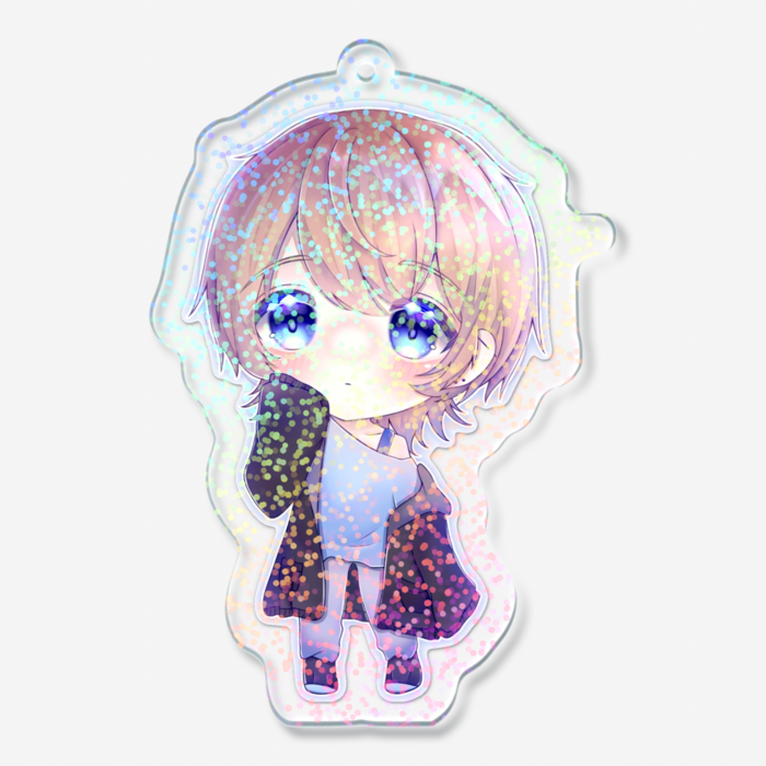 ホログラムアクリルキーホルダー - 70 × 70mm