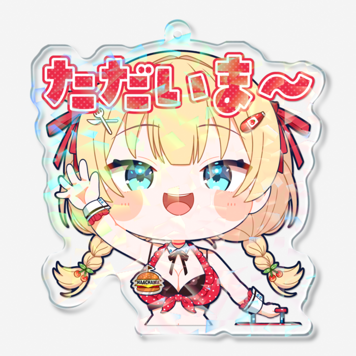 ホログラムアクリルキーホルダー - 70 × 70mm
