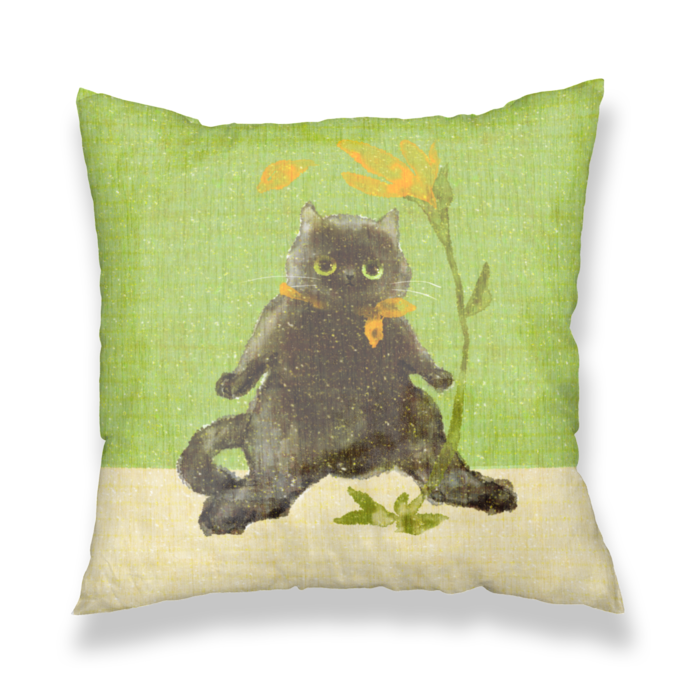 クッションカバー緑 - 450x450(mm)