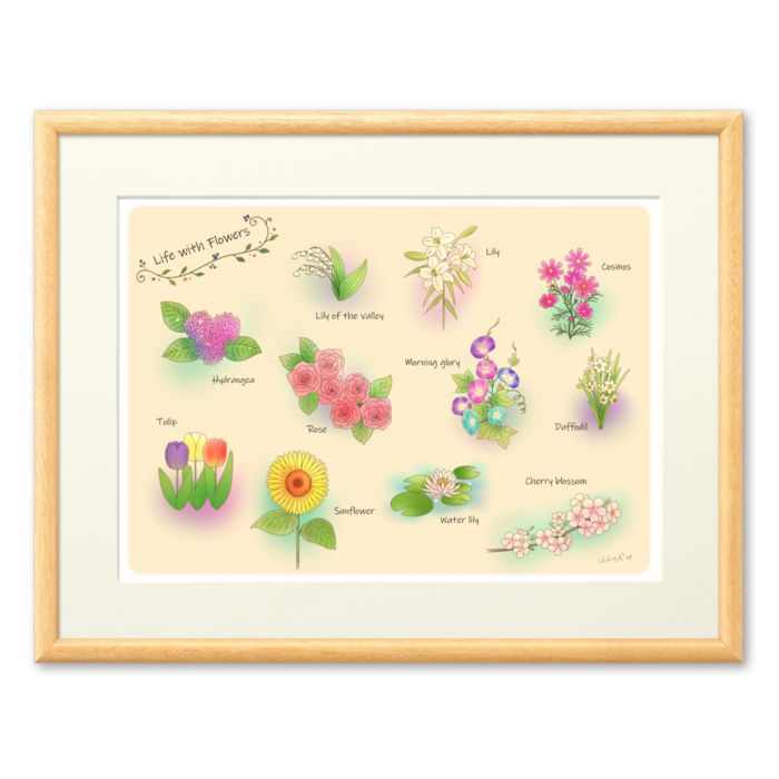 複製画(プリモアート) - A3 額縁の色・ナチュラル