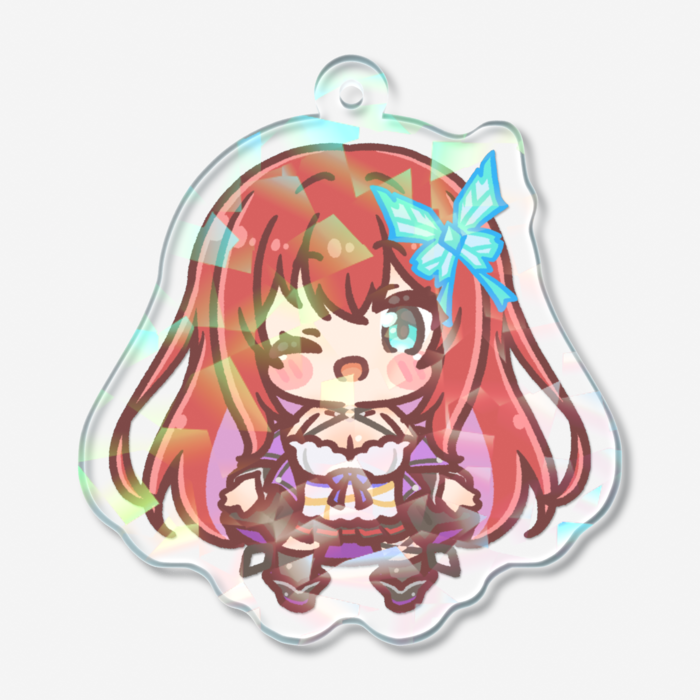 ホログラムアクリルキーホルダー - 50 × 50mm