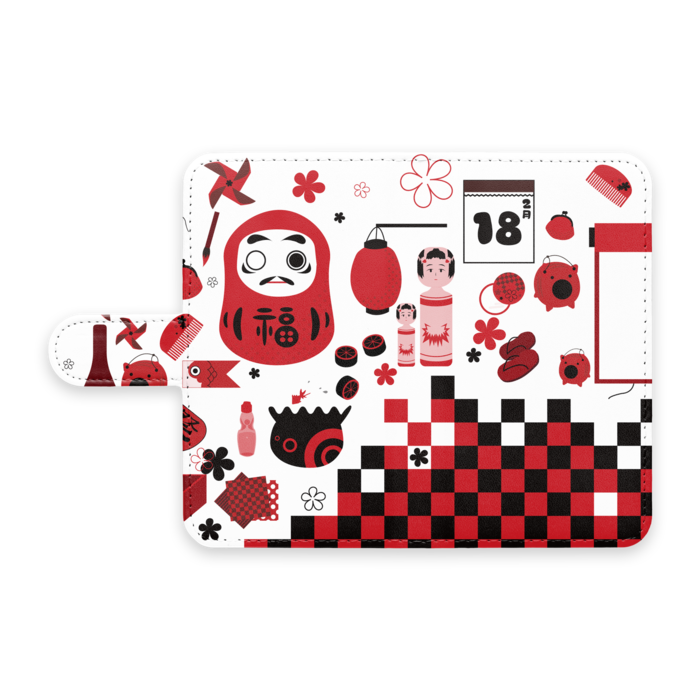 手帳型Androidケース - S - ストラップ穴 なし