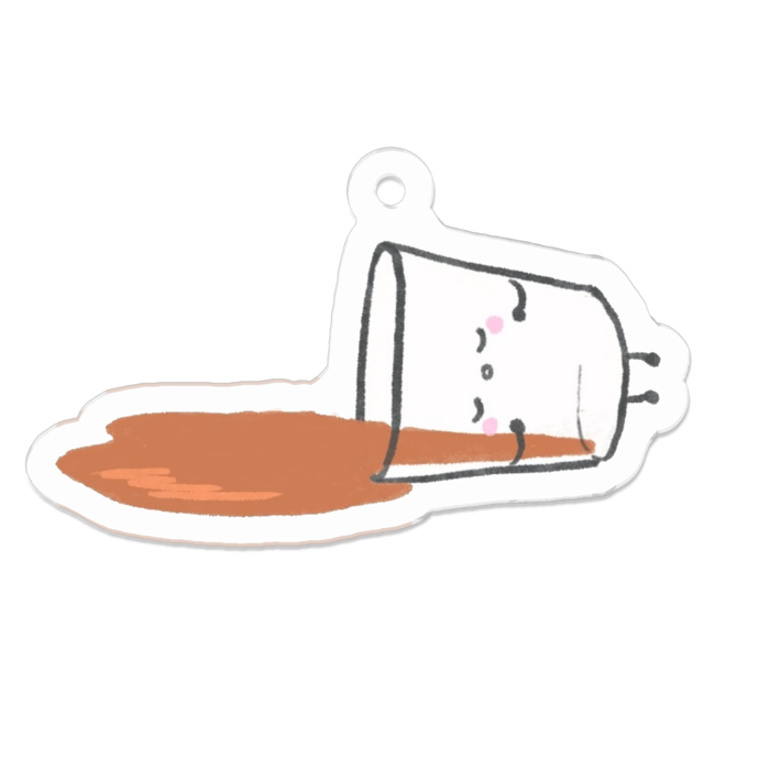 アクリルキーホルダー(コーティング) - 50 x 50 (mm)
