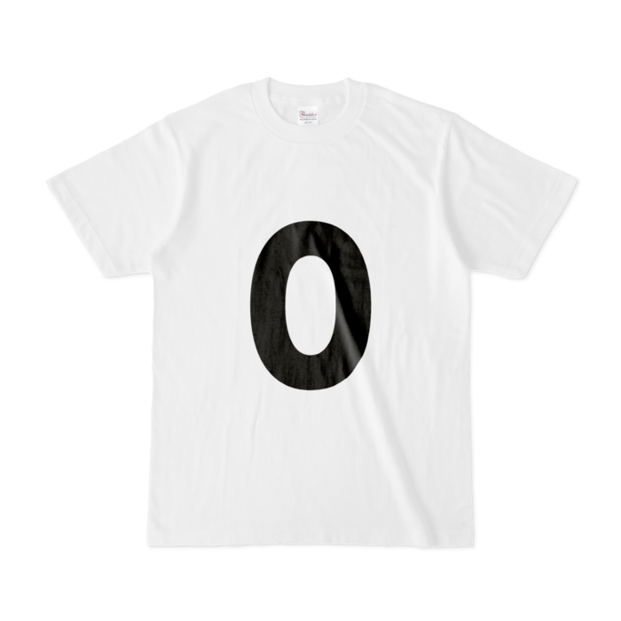 「0」Tシャツ - S - 白