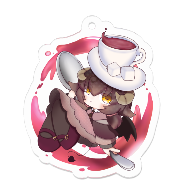 アクリルキーホルダー - 50 x 50 (mm)