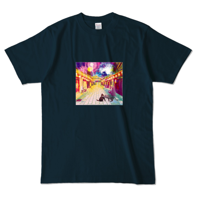 カラーTシャツ - L - ネイビー (濃色)