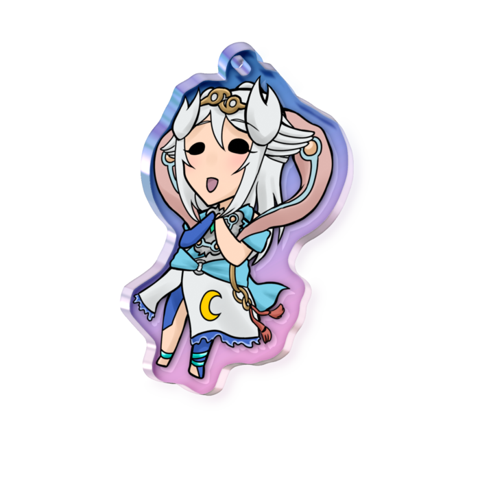 オーロラアクリルキーホルダー - 50 × 50mm