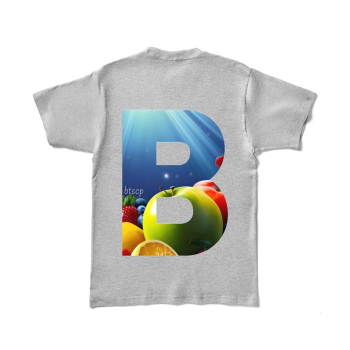 カラーTシャツ - L - 杢グレー (濃色)