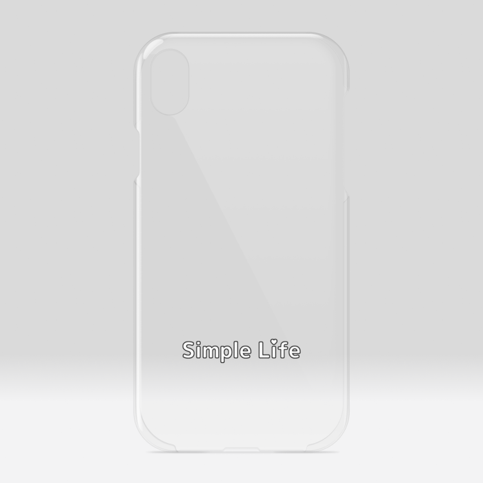 クリアiPhoneケースB　Simple Life❤　iPhone XR