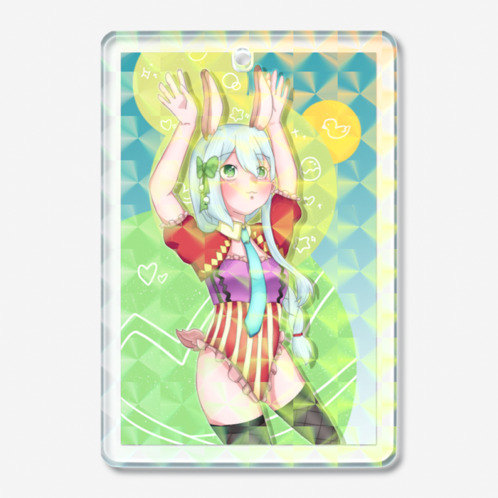 ホログラムアクリルキーホルダー - 50 × 50mm