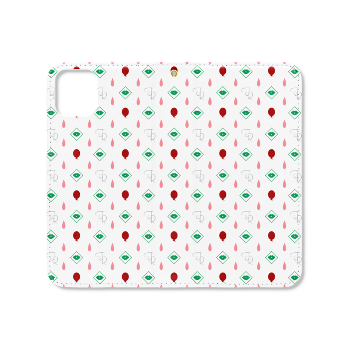 手帳型iPhoneケース(ベルトなし) - iPhone 11 - ストラップ穴 あり