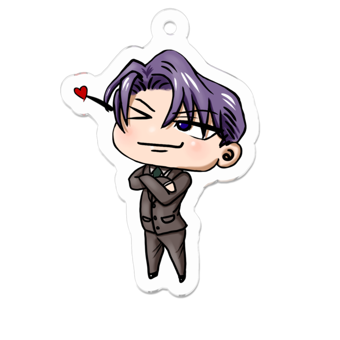 アクリルキーホルダー - 50 x 50 (mm)