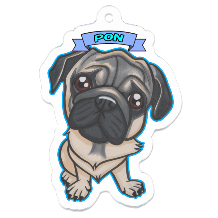 アクリルキーホルダー - 50 x 50 (mm)