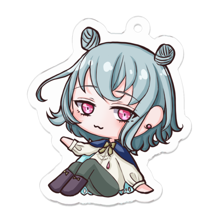 アクリルキーホルダー（コーティング） - 50 x 50 (mm)