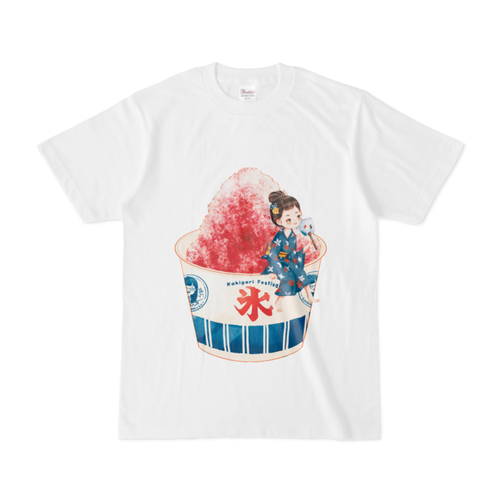 Tシャツ（かき氷） - S - 白