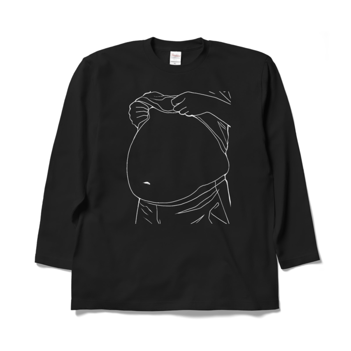 長袖 - XL - 黒・線画