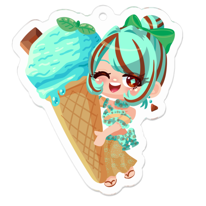 アクリルキーホルダー - 50 x 50 (mm)